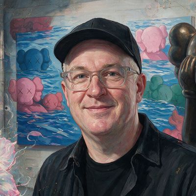 KAWS, painted by MLow as a New Yorker