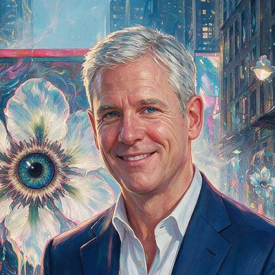 Keith Grossman, painted by MLow as a New Yorker