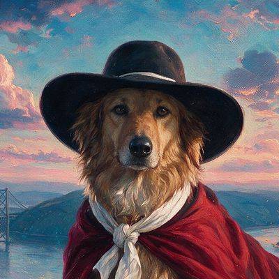 keraunos, portrait painted by MLow: Red Cloak Over Bear Mountain