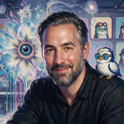 Kevin Rose, painted by MLow as a New Yorker