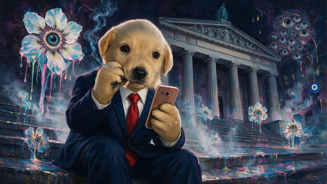 LJC, portrait painted by MLow: Bad Day at Federal Hall