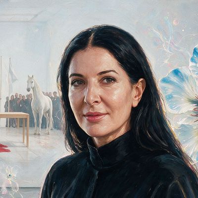 Marina Abramovic, painted by MLow as a New Yorker