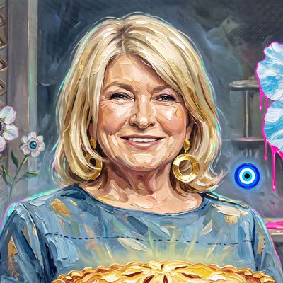 Martha Stewart, painted by MLow as a New Yorker