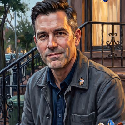 Matt Hall, painted by MLow as a New Yorker