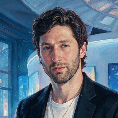 Matt Medved, painted by MLow as a New Yorker
