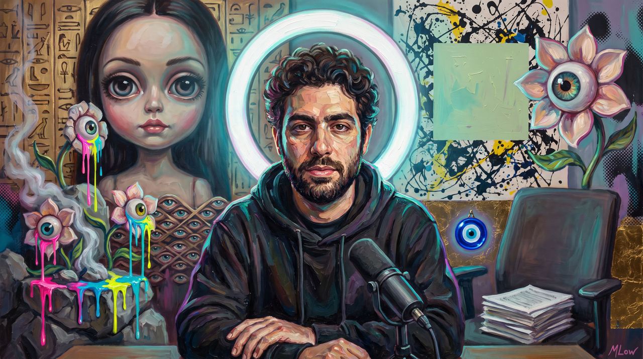 Max Cohen, portrait painted by MLow: On the Record
