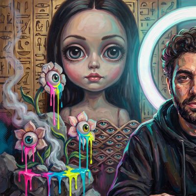 Max Cohen, portrait painted by MLow: On the Record