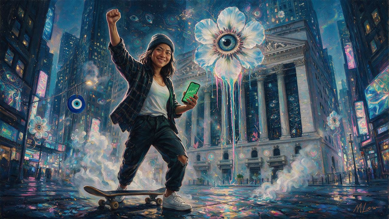 maxpain, portrait painted by MLow: Fists Up on Broad Street