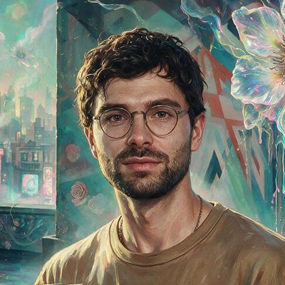 Michael Kozlowski, painted by MLow as a New Yorker