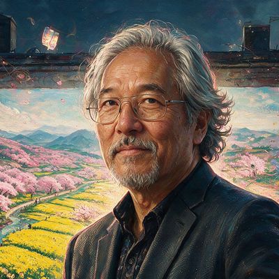 Michael Yamashita, painted by MLow as a New Yorker