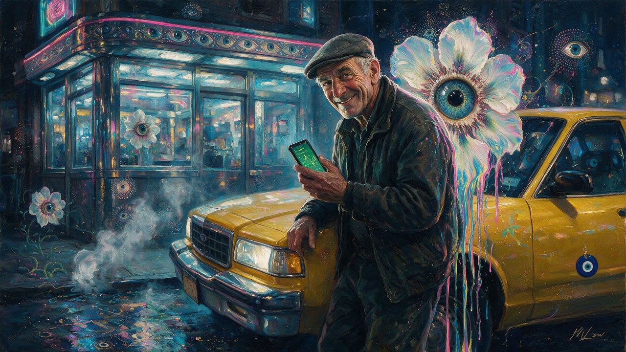 milito, portrait painted by MLow: Four in the Morning, Astoria
