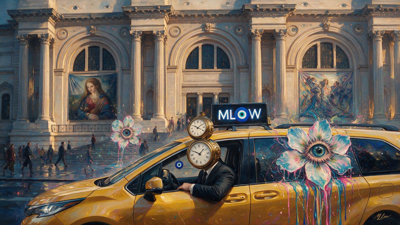 MLow, portrait painted by MLow: Meter Running at the Met