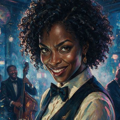 montymole44, portrait painted by MLow: Last Call in Harlem