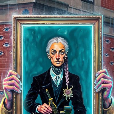 moodSlime, portrait painted by MLow: Slime Glow on North Moore Street