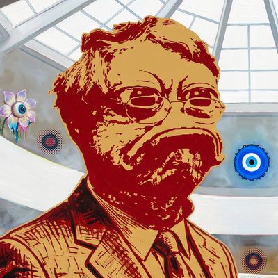 Moonzoey, portrait painted by MLow: The Red Line at the Guggenheim
