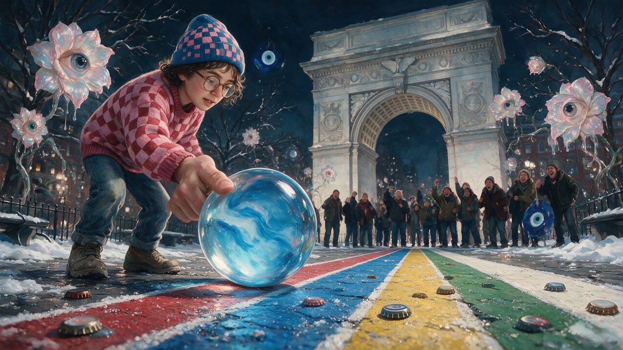 MrMeridian, portrait painted by MLow: Spidey, Flicked Across Washington Square