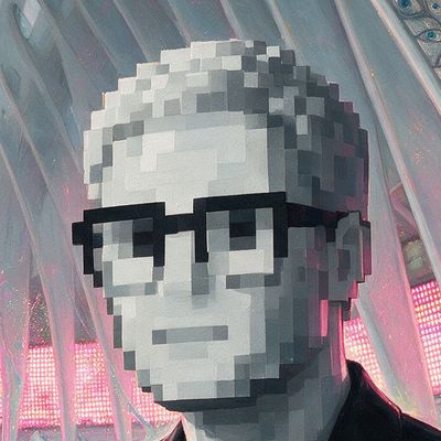 Noah Bolanowski, portrait painted by MLow: Grayscale at the Oculus