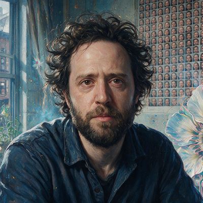 Noah Kalina, painted by MLow as a New Yorker