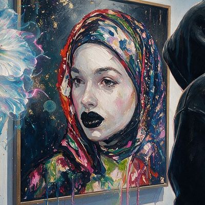 Nyhrox, portrait painted by MLow: Opening Night on West 24th