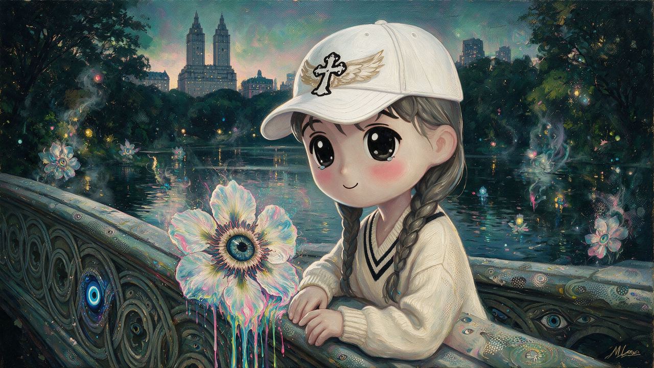 OGAntD, portrait painted by MLow: Cap on Bow Bridge