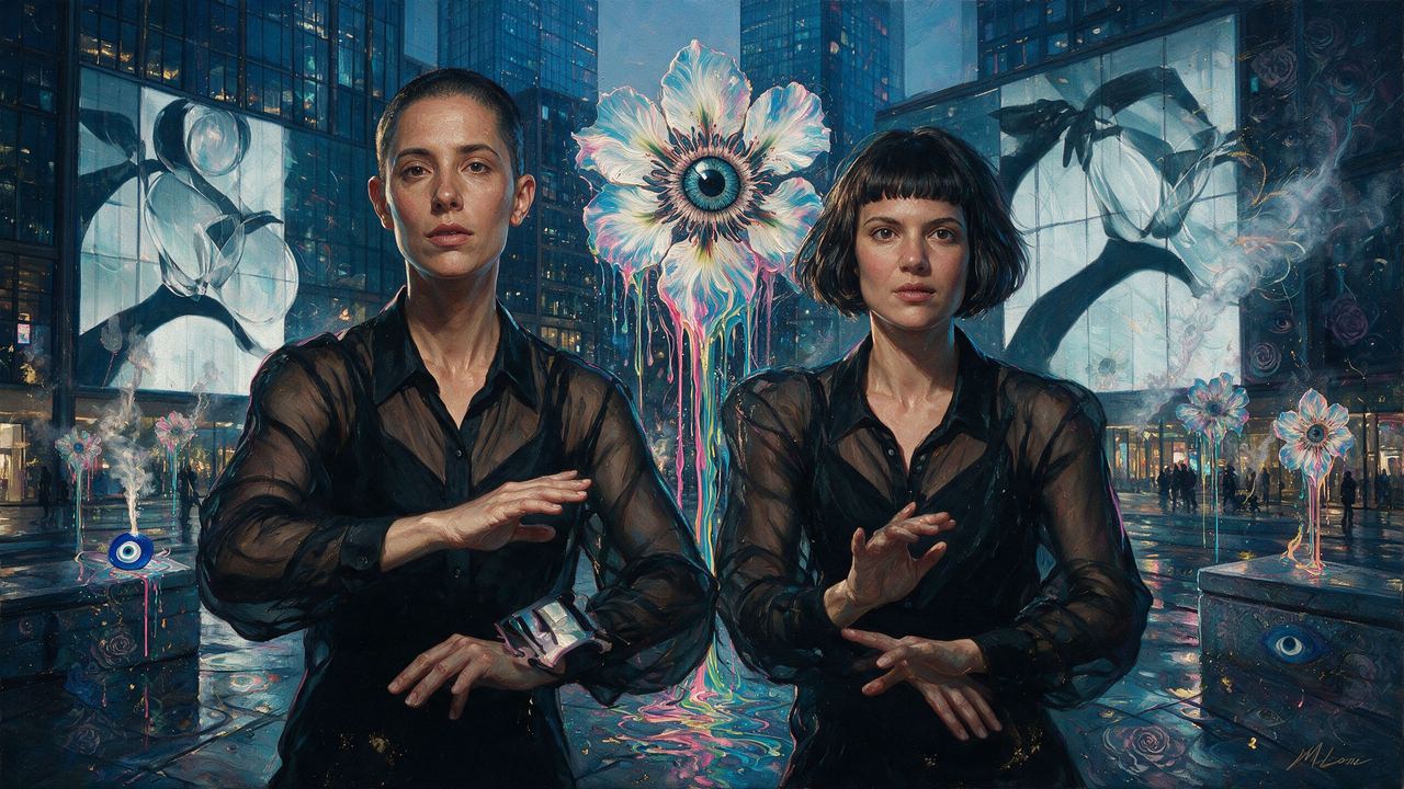 Operator, portrait painted by MLow: Slow Choreography at Hudson Yards