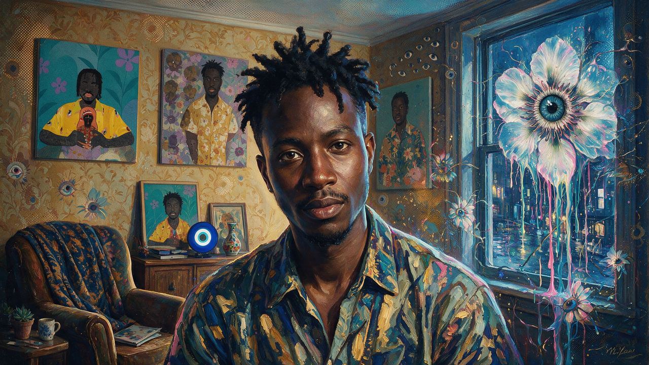 Osinachi, portrait painted by MLow: Portraits on the Wallpaper