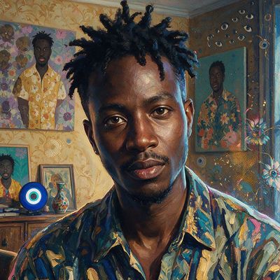 Osinachi, portrait painted by MLow: Portraits on the Wallpaper