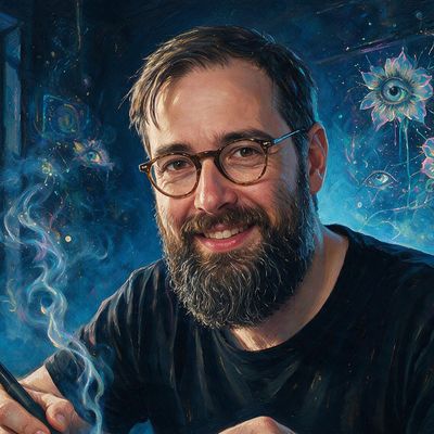 Pavol Rusnak, portrait painted by MLow: Solder Smoke in Brooklyn