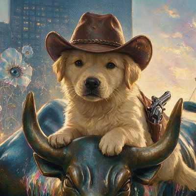 peacefuldestroy, portrait painted by MLow: Riding the Bull