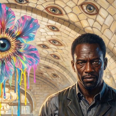 pred22.eth, portrait painted by MLow: Rush Hour under the Tiles