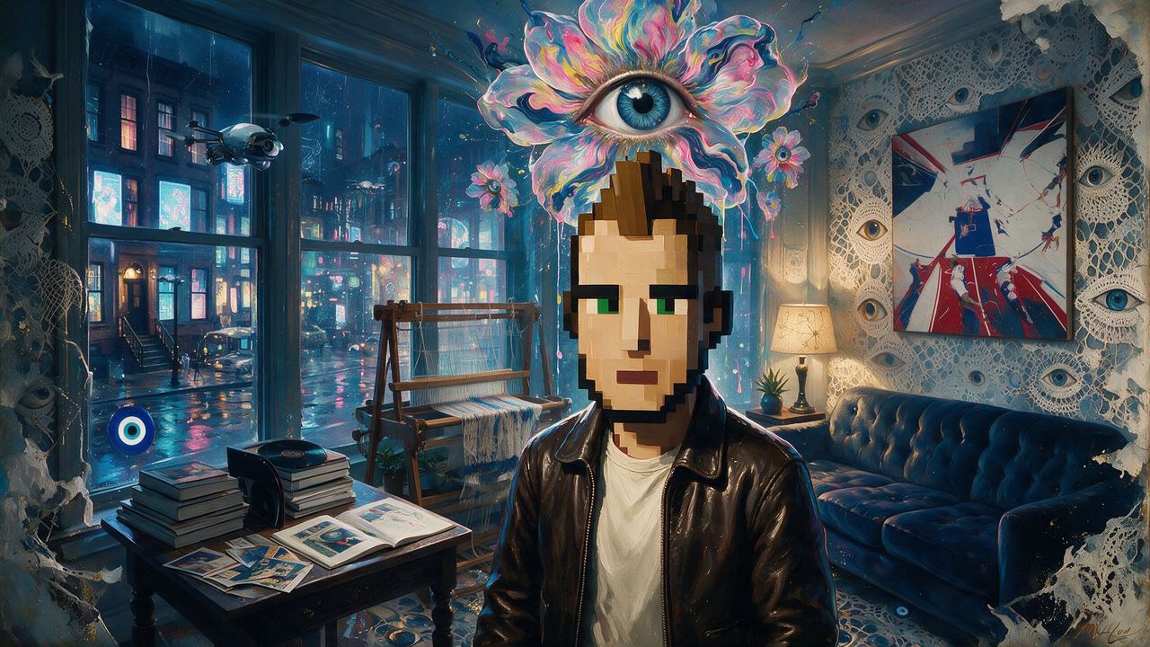 Punk7635, portrait painted by MLow: The Curator