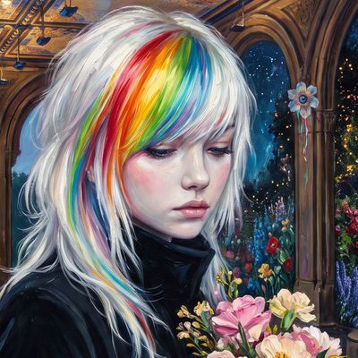 QuantumSpirit, portrait painted by MLow: Moon Garden at Bethesda