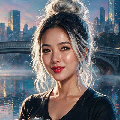 Rachel Sz Woods, painted by MLow as a New Yorker