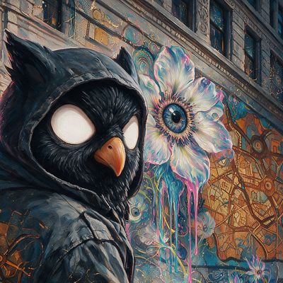 rainnen23, portrait painted by MLow: Owl on the Flatiron