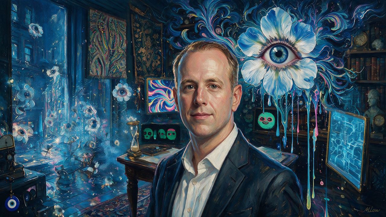 Richard Skeet, portrait painted by MLow: The Hourglass