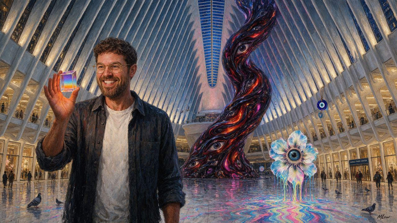 Rik Oostenbroek, portrait by MLow: Color Therapy at the Oculus
