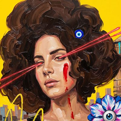 Rocketgirl, painted by MLow as a New Yorker