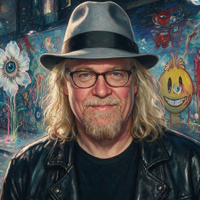 Ron English, painted by MLow as a New Yorker