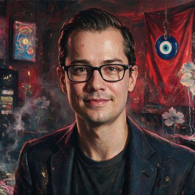 Ryan Sean Adams, painted by MLow as a New Yorker