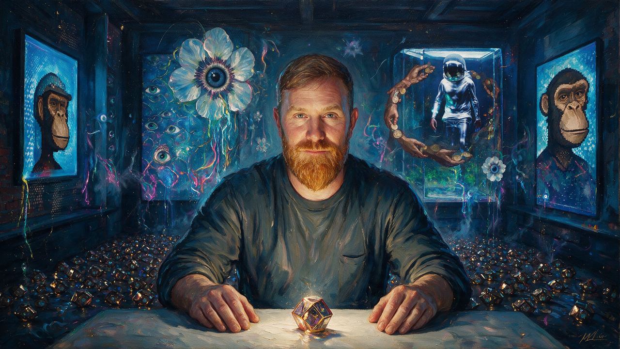 Ryan Zurrer, portrait painted by MLow: One of One