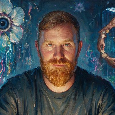 Ryan Zurrer, portrait painted by MLow: One of One
