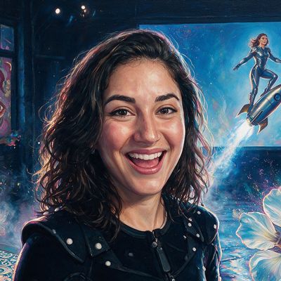 Sara Baumann, portrait painted by MLow: Motion Capture