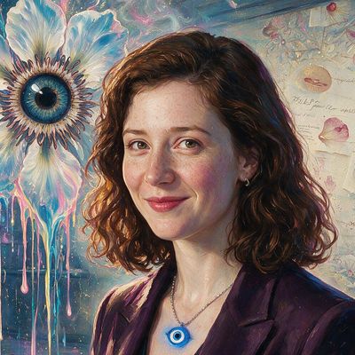 Sarah Meyohas, painted by MLow as a New Yorker