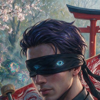 Sasameyuki, portrait painted by MLow: Blind Garden in Brooklyn
