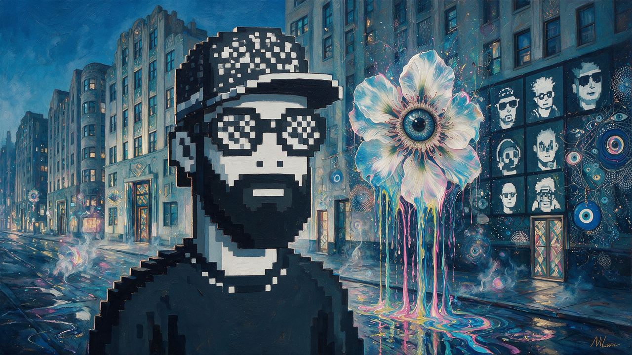 serc, portrait painted by MLow: Normie on the Grand Concourse