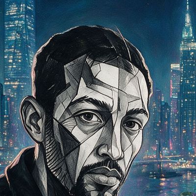 shoneec, portrait painted by MLow: Ink on the High Line