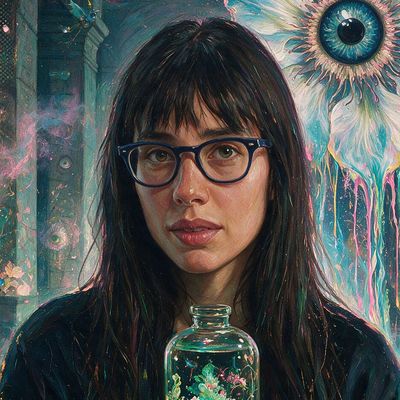 Sofia Crespo, painted by MLow as a New Yorker