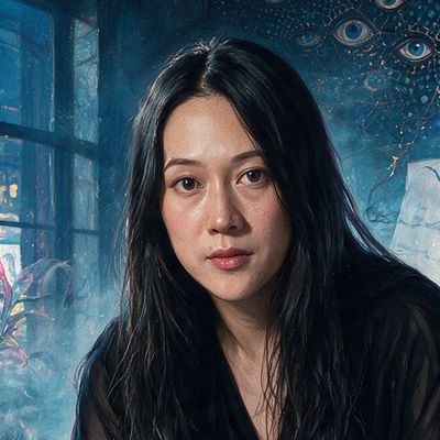 Sougwen Chung, painted by MLow as a New Yorker