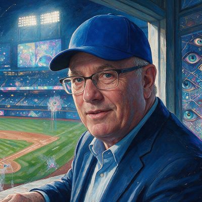 Steve Cohen, painted by MLow as a New Yorker