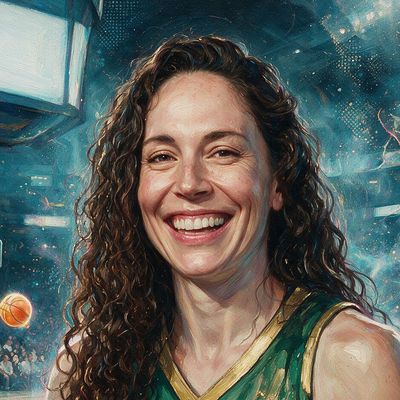 Sue Bird, painted by MLow as a New Yorker